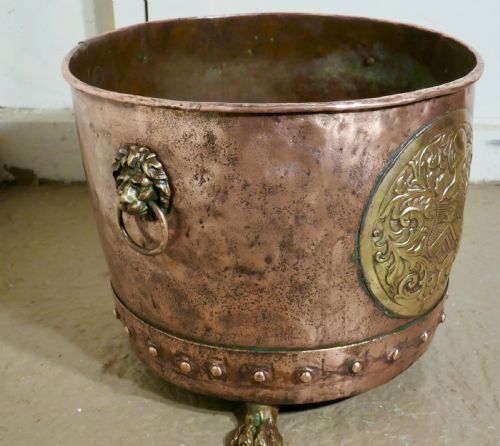 fig 2. 19th Century Copper Log Bin