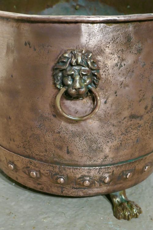 fig 3. 19th Century Copper Log Bin
