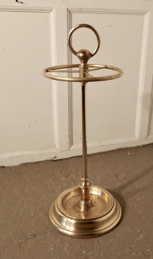 fig 1. 19th Century French Brass Walking Stick or Umbrella Stand