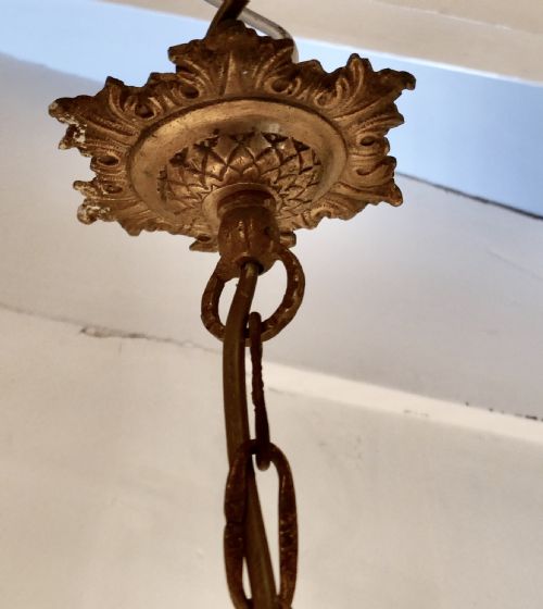 fig 3. Elaborate French Empire Beaded Basket Chandelier
