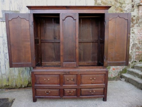 fig 3. A 17th Century Oak Housekeepers or Cloakroom Cupboard