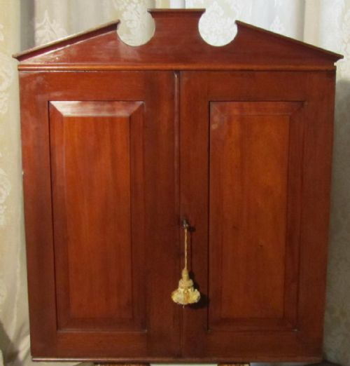 A Victorian Mahogany Collectors Cabinet, Coins, Medals Etc.