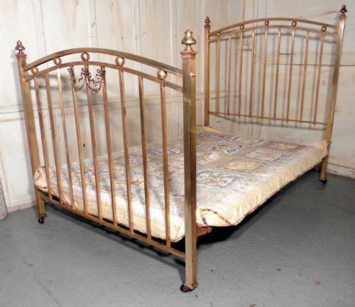 fig 1. A Lovely Victorian Brass Double Bed