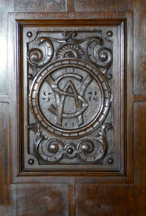 fig 3. Large Arts and Crafts Hall Wardrobe , made by Gillow for Liberty