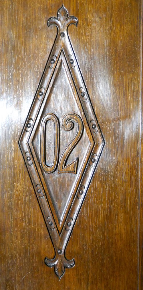 fig 5. Large Arts and Crafts Hall Wardrobe , made by Gillow for Liberty