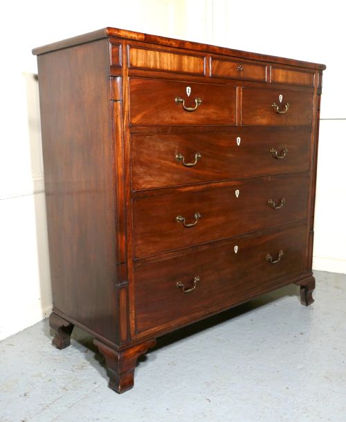 A Large William IV  Flame Mahogany Chest of Drawers