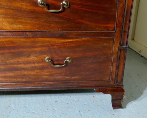fig 2. A Large William IV Flame Mahogany Chest of Drawers