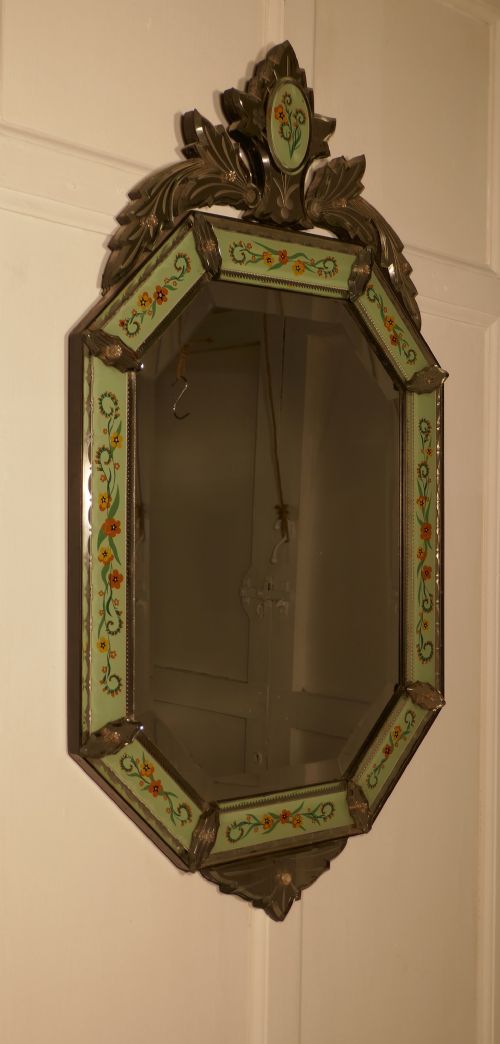fig 1. Superb Large Arts and Crafts Venetian Mirror