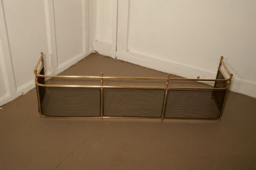 fig 1. A Large Victorian Brass Club Fender