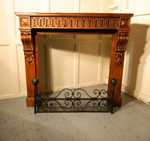 fig 3. French Stripped Pine Fireplace