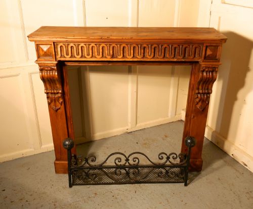 fig 4. French Stripped Pine Fireplace