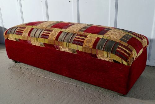 fig 2. A Pair of Victorian Upholstered Ottoman Window Seats