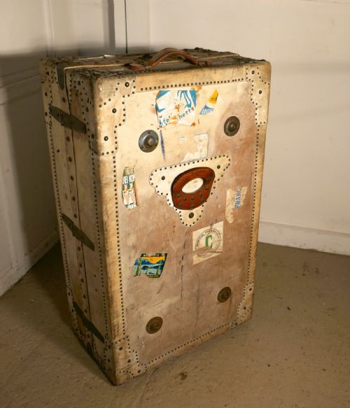 fig 3. Fitted Steamer Trunk or Cabin Wardrobe, Portmanteau in Vellum