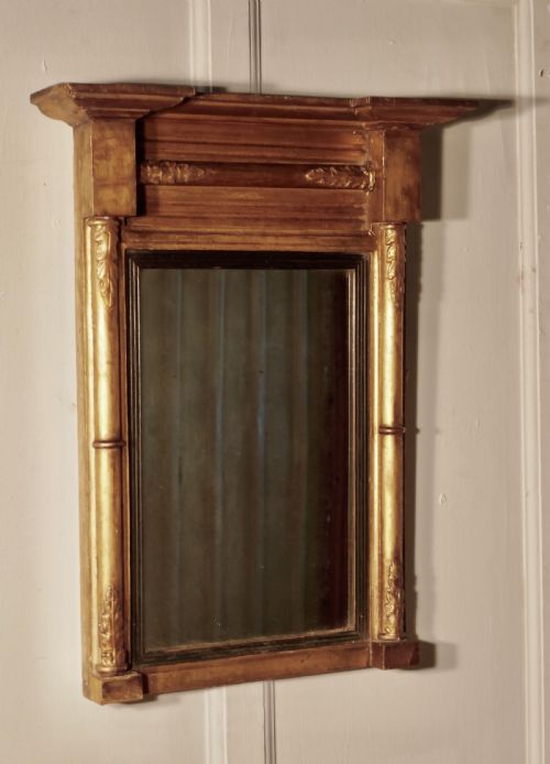 fig 1. Small Napoleon III French Carved Gilt Wall Mirror