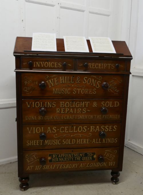 fig 1. A Large Victorian Mahogany Shop Display Music Cabinet