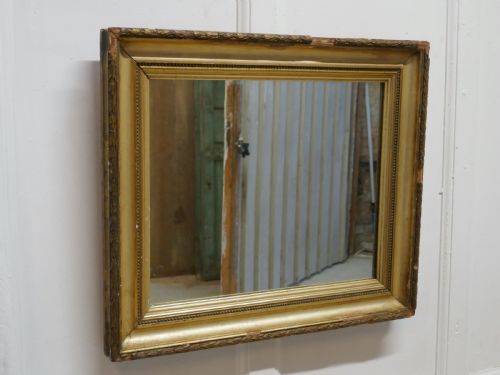 fig 1. Charming 19th Century French Rectangular Gilt Mirror