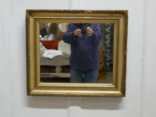 fig 3. Charming 19th Century French Rectangular Gilt Mirror