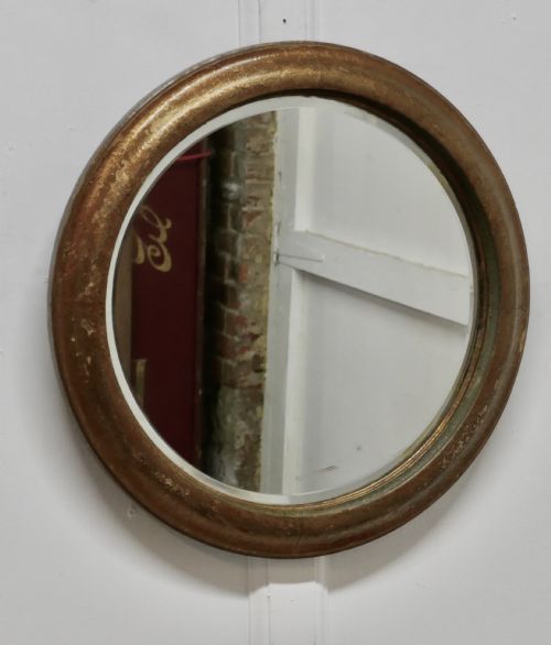 19th Century Round French Wall Mirror