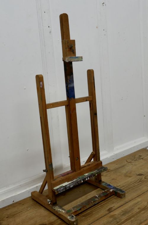 fig 3. Paint Spattered Folding Table Top Easel