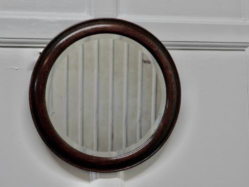 fig 4. 19th Century Round Oak Wall Mirror