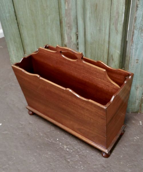 Mahogany Canterbury Magazine Stand, by “Redman & Hales Ltd”