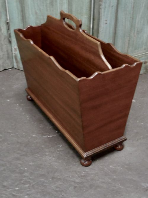 fig 4. Mahogany Canterbury Magazine Stand, by “Redman & Hales Ltd”
