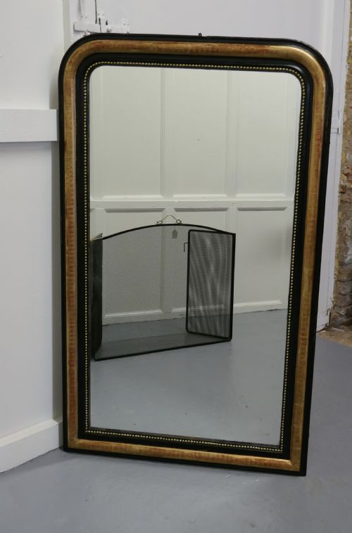 fig 2. French 19th Century Black and Gold Louis Philippe Mirror