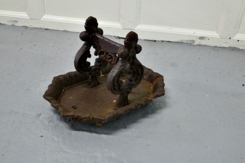 Victorian Cast Iron Boot Scraper by T Holcroft & Sons Ltd Wolverhampton