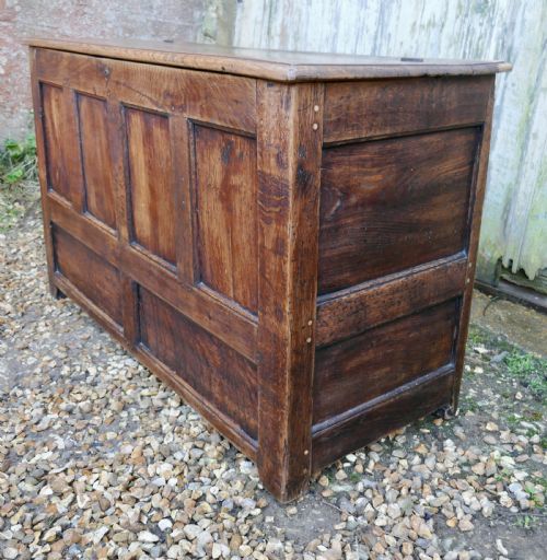 fig 1. 18th Century Oak Coffer