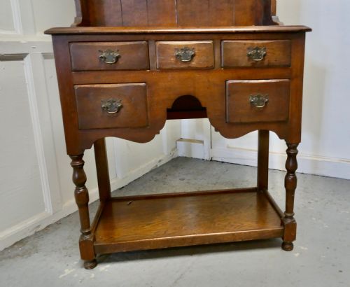 fig 1. Country Oak Gothic Style Cottage Dresser