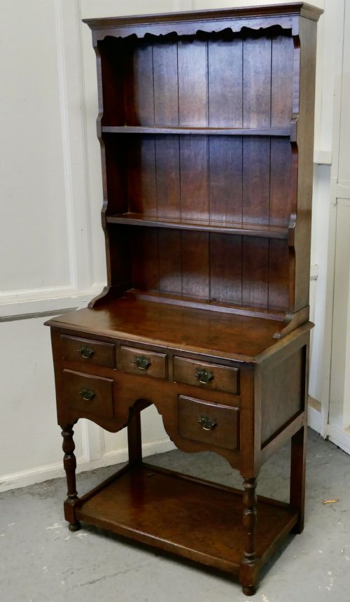fig 2. Country Oak Gothic Style Cottage Dresser