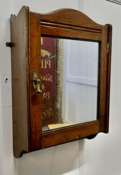 fig 2. Wall Hanging Oak Cloakroom Cupboard