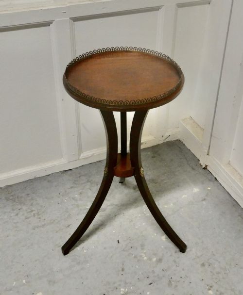 Regency Style Mahogany Wine Table with Gallery