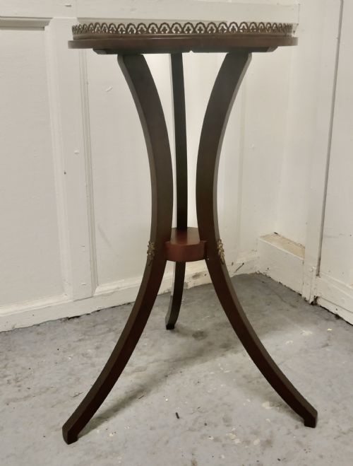 fig 1. Regency Style Mahogany Wine Table with Gallery