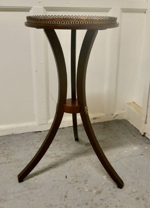 fig 2. Regency Style Mahogany Wine Table with Gallery