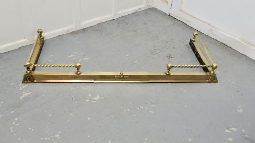 fig 1. Victorian Extending Barley Twist Brass Fender