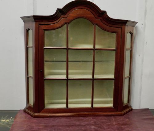 Victorian Mahogany Arch Top Astral Glazed Display Cabinet