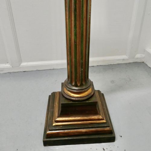 fig 3. 19th Century Italian Carved Gilt Wood Column Display Pedestal