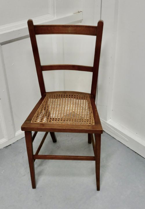 fig 1. Inlaid Beech and Cane Bedroom Chair