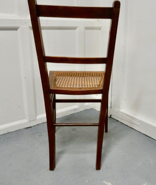 fig 3. Inlaid Beech and Cane Bedroom Chair