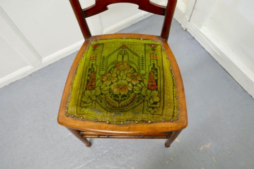 fig 1. 19th Century Chair with Original Carpet Seat By John Hodder