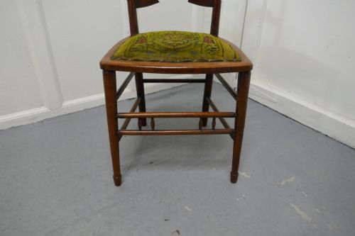 fig 2. 19th Century Chair with Original Carpet Seat By John Hodder