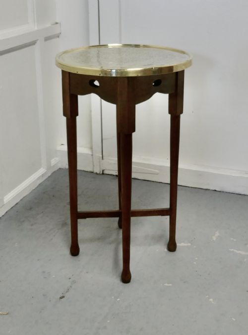 Brass Top Coffee Table or Occasional Table