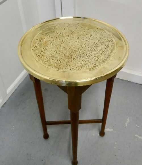 fig 1. Brass Top Coffee Table or Occasional Table