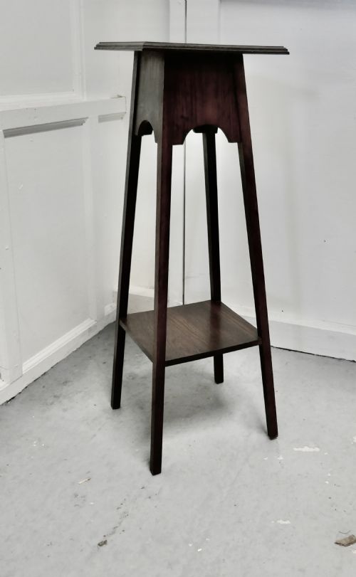 Arts and Crafts Oak Plant Stand