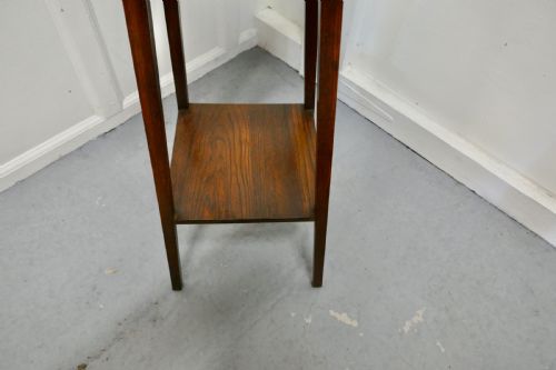 fig 2. Arts and Crafts Oak Plant Stand