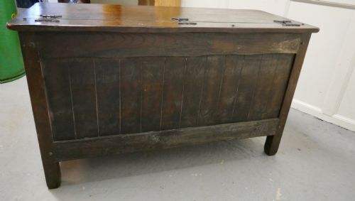 fig 4. Arts and Crafts Gothic Carved Oak Coffer