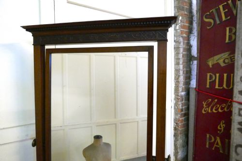 fig 4. Large Victorian Mahogany Cheval Mirror