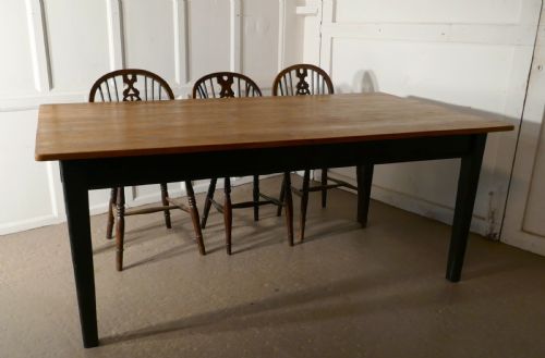A Good Old Rustic Pine Farmhouse Table