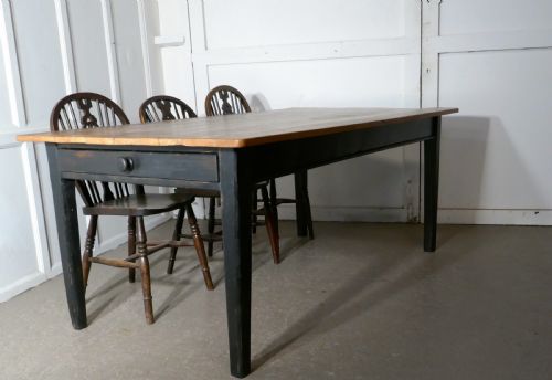 fig 2. A Good Old Rustic Pine Farmhouse Table